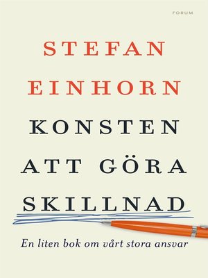 cover image of Konsten att göra skillnad